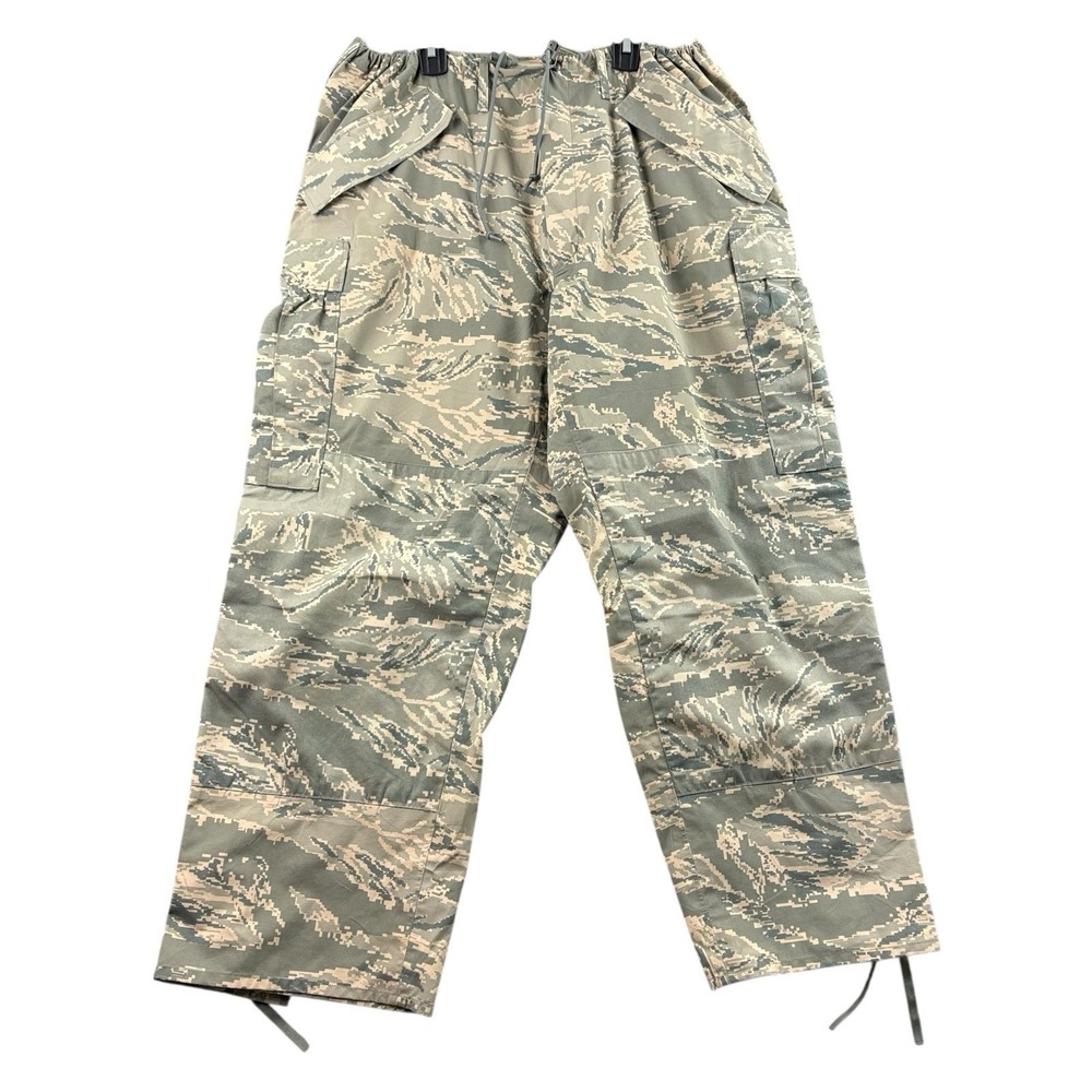Military Tennier APECS Air Force Pants Mens Size Large Short‎ Tiger Stripe Camo